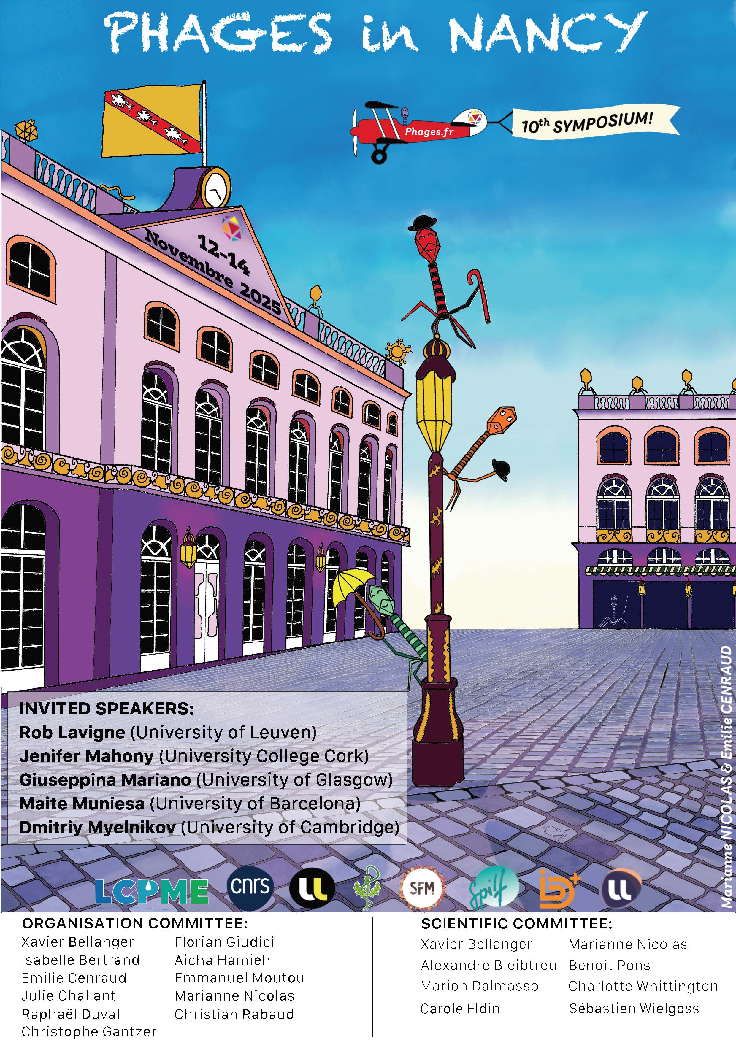 /images/ressources/colloques_annuels/2025_affiche-phages-in-Nancy.jpg invited speakers Rob Lavigne Jenifer Mahory Giuseppina Mariano Maite Muniesa Dmitriy Myelnikov